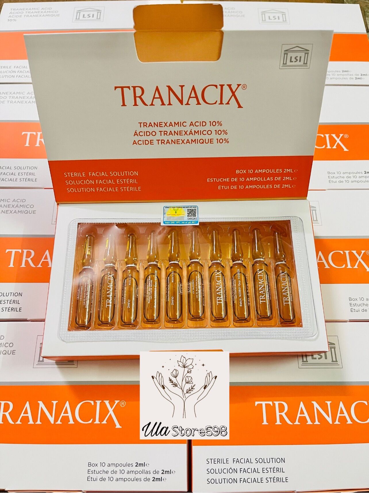 Tinh chấtdưỡng trắng sáng da tranacix