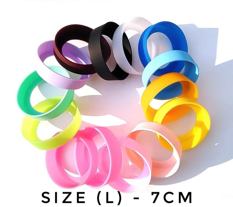 Đế lót ly đế bọc ly bảo vệ bình giữ nhiệt ly giữ nhiết chất liệu nhựa dẻo silicon đường kính 7cm