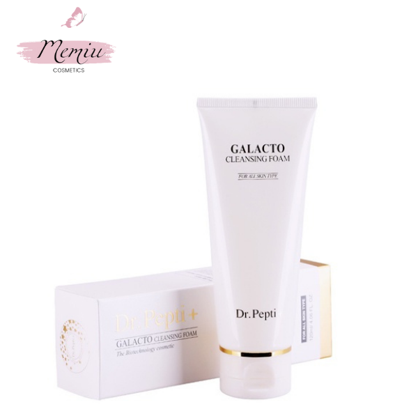 Sữa rửa mặt trắng da chống lão hóa dr pepti galacto cleansing foam hàn quốc 110ml