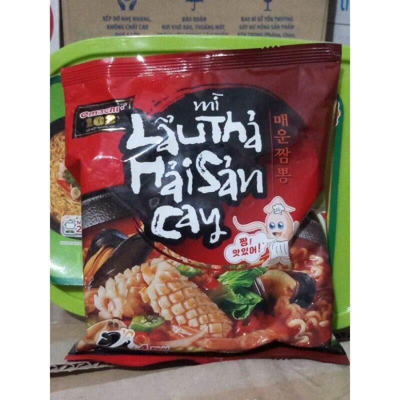 Mì omachi 102 lẩu thả hải sản cay