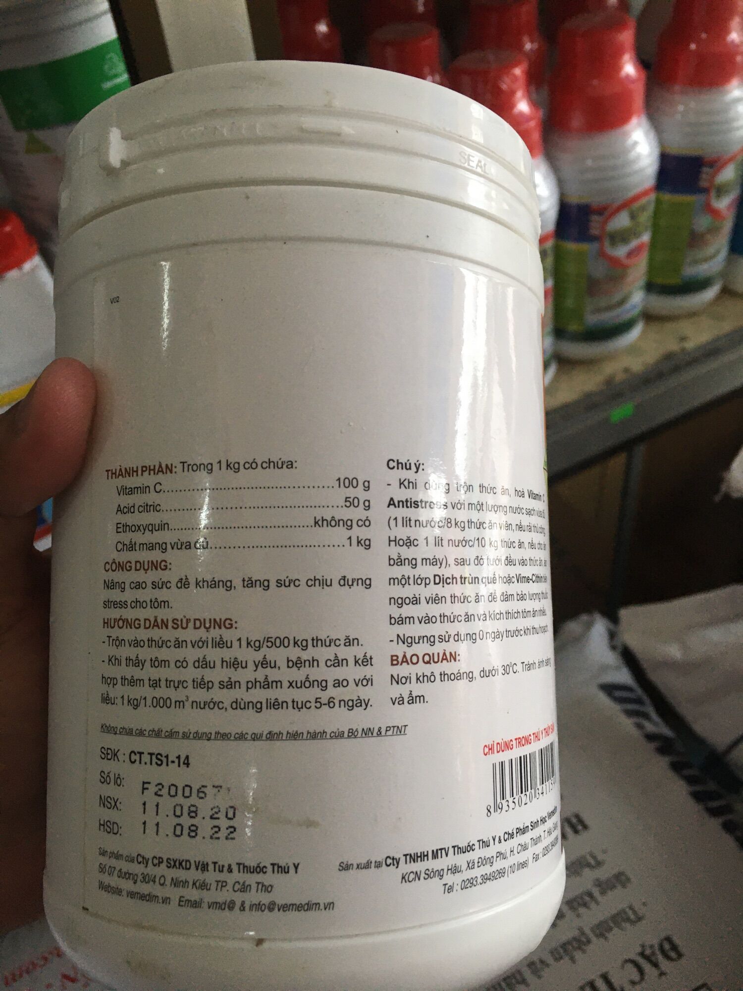 Vitamin c tăng sức đề kháng cho tôm  cá