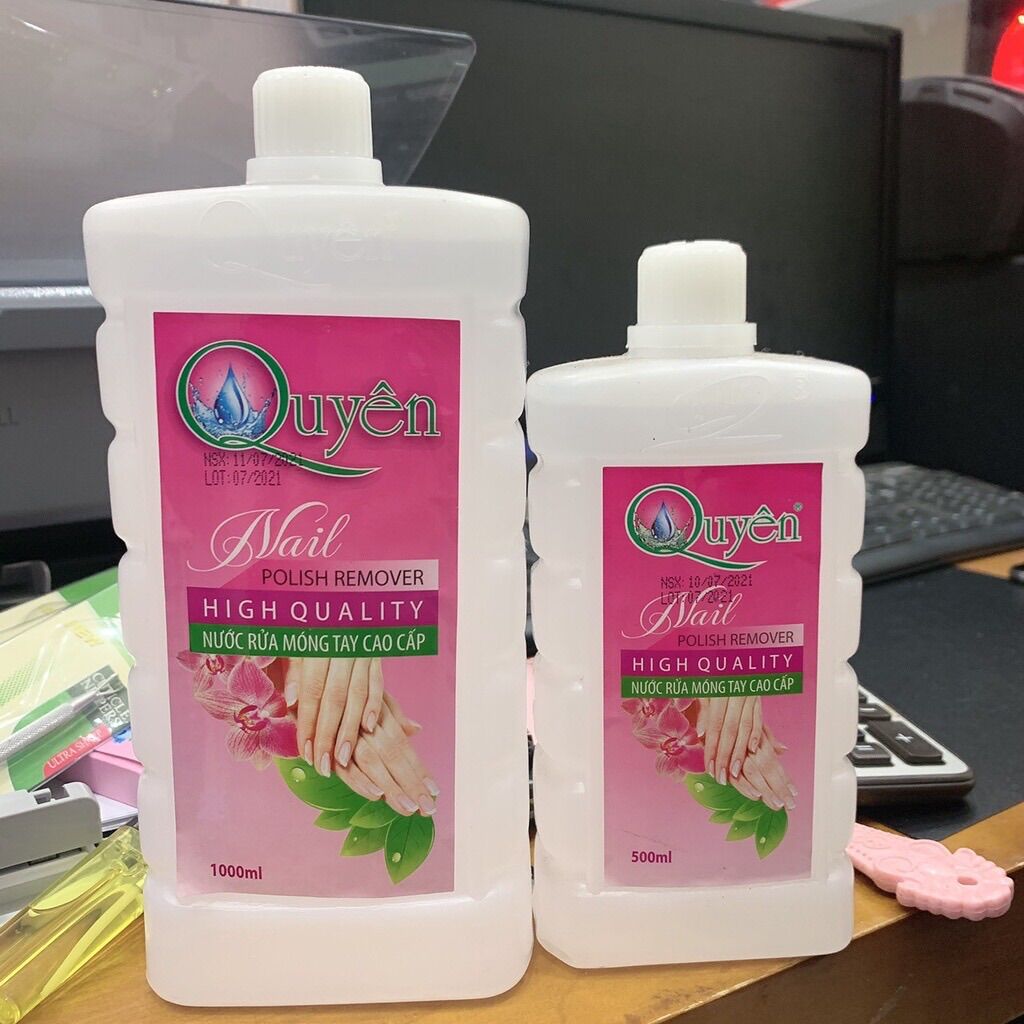 Nước axiton lau gel , lau sơn móng tay , 500ml , 1000ml