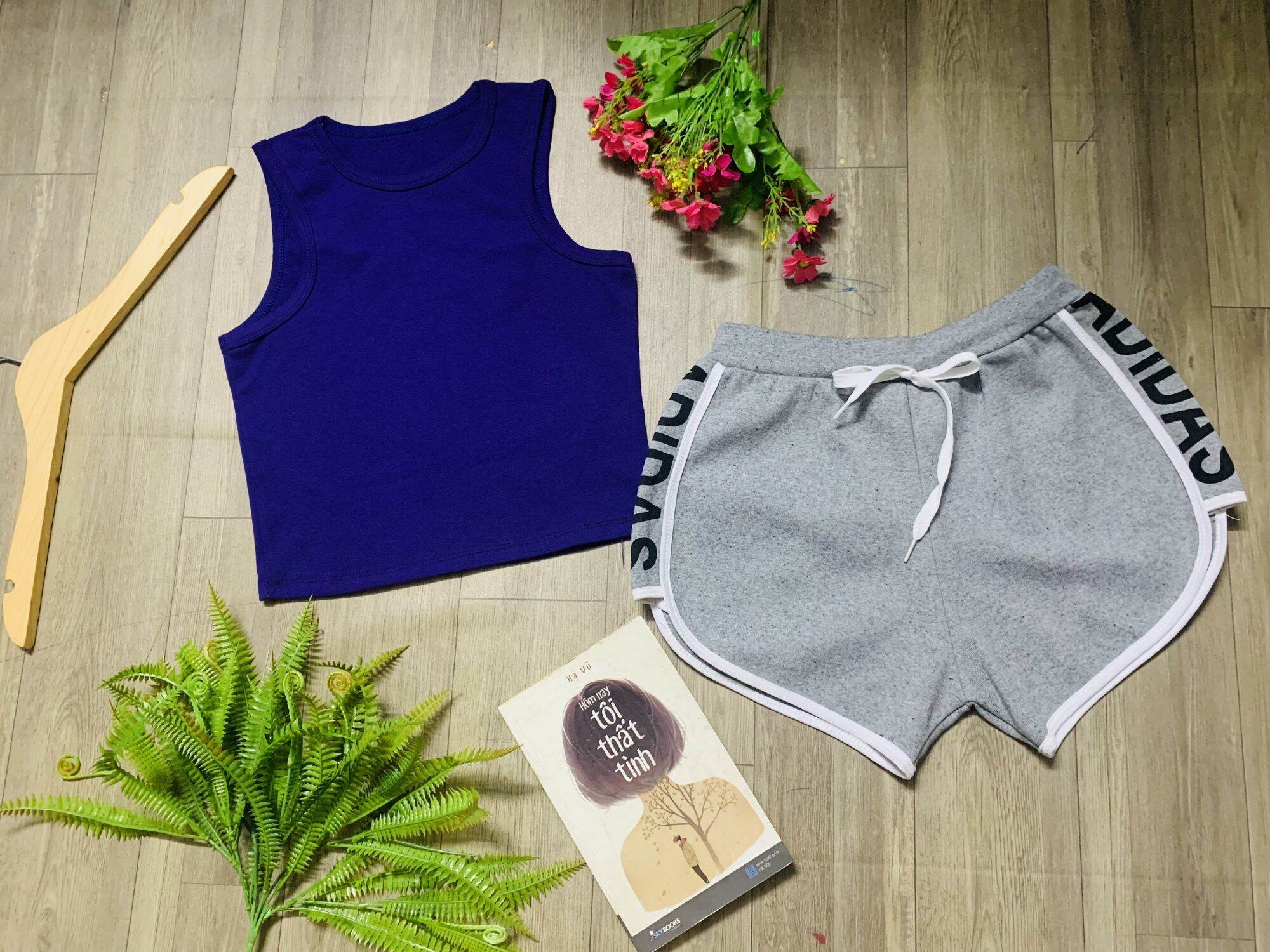 sét bộ áo ba lỗ + quần short