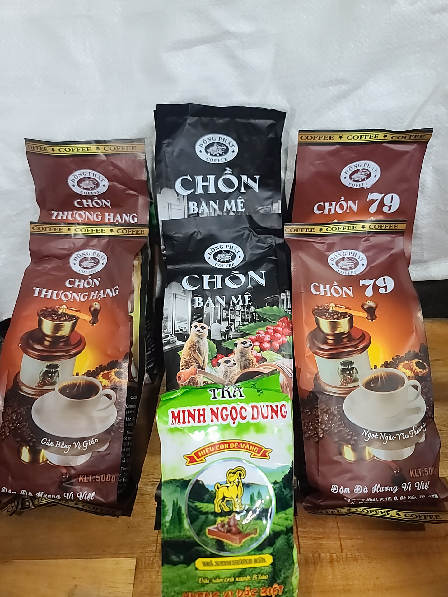 HCM Combo 3 loại cafe Chồn,(Duy nhất tặng gói trà ngon ngẫu nhiên khi mua combo 3kg cafe Chồn)