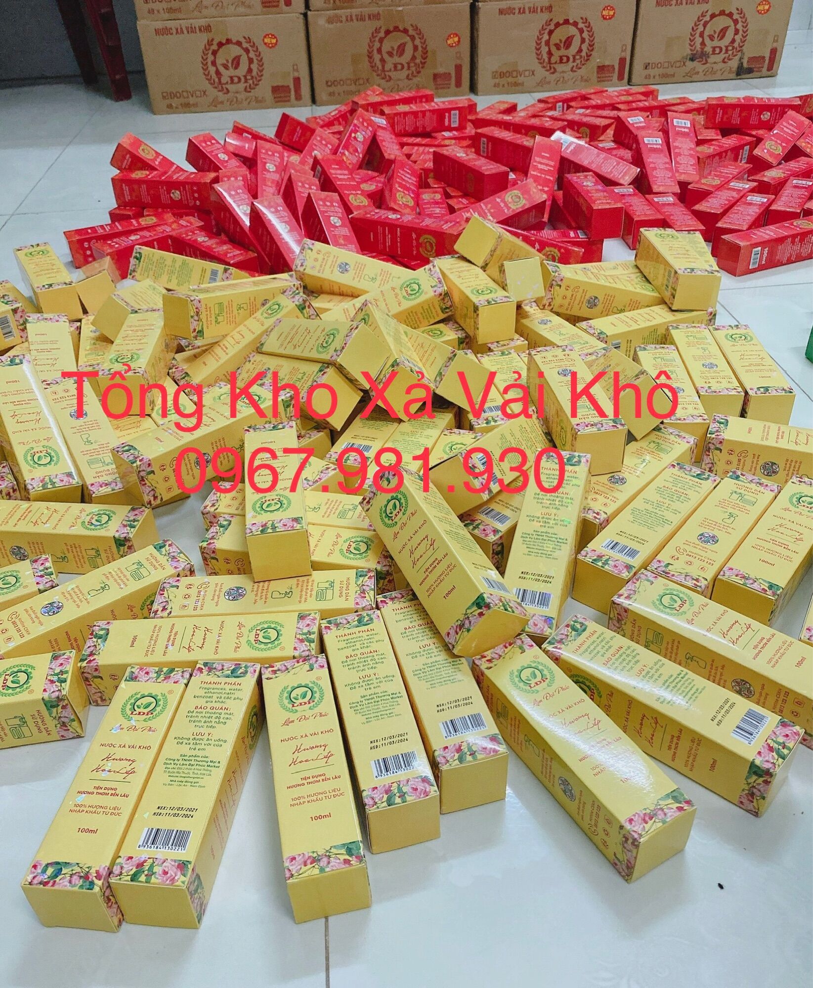 NƯỚC XẢ VẢI KHÔ ( màu vàng ) - LÂM ĐẠI PHÚC
