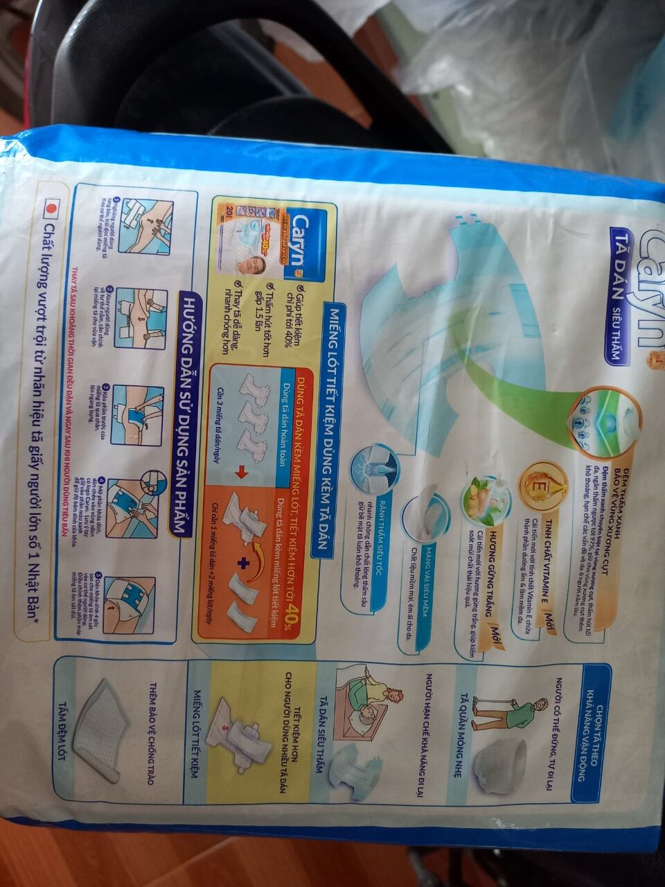 Bỉm tã dán người già Caryn M10