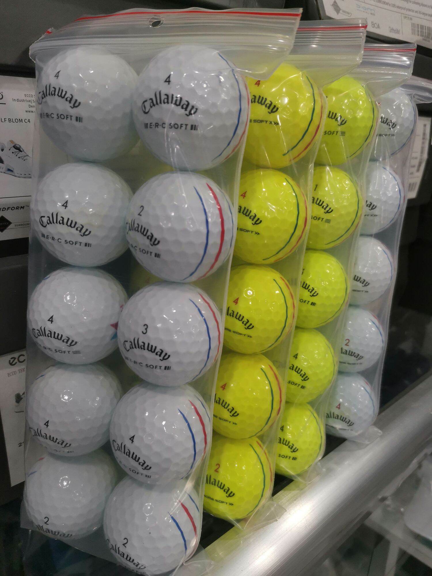 Bóng Golf Callaway E.R.C Chrome Soft 10 Bóng Mới 98%