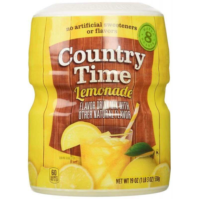 Bột pha nước Chanh vàng Country Time Lemonade của Mỹ hộp 538gr