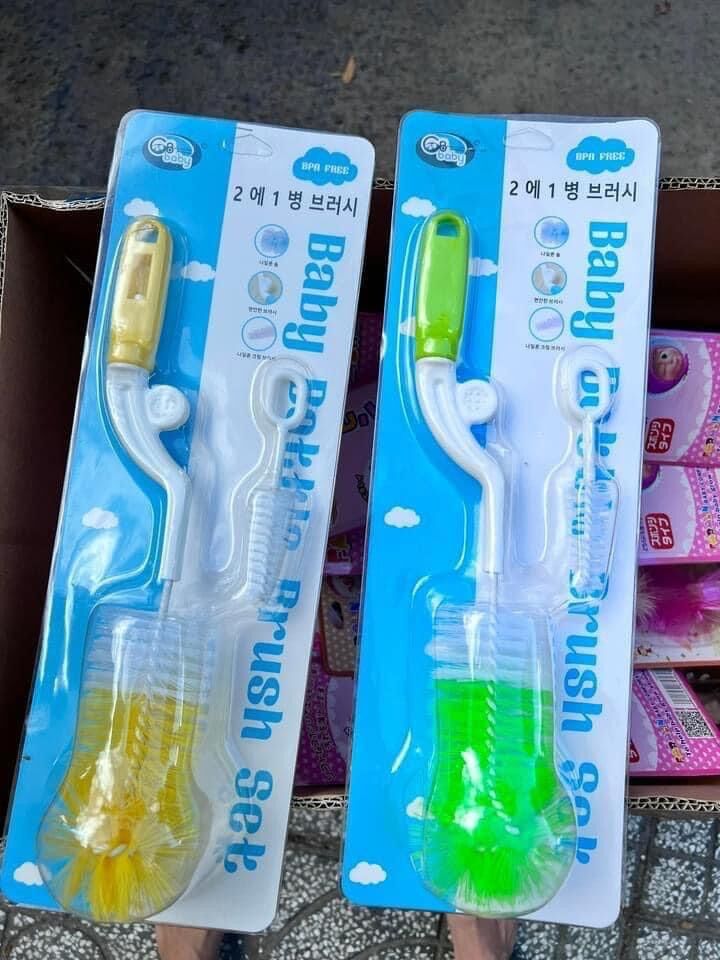 Cọ rửa bình sữa Gb Baby 2 món (Màu ngẫu nhiên)