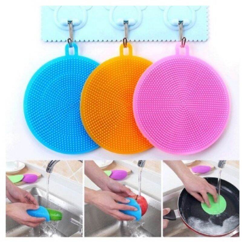 [HCM]MIẾNG RỬA CHÉN NHẤC NỒI SILICON 11CM