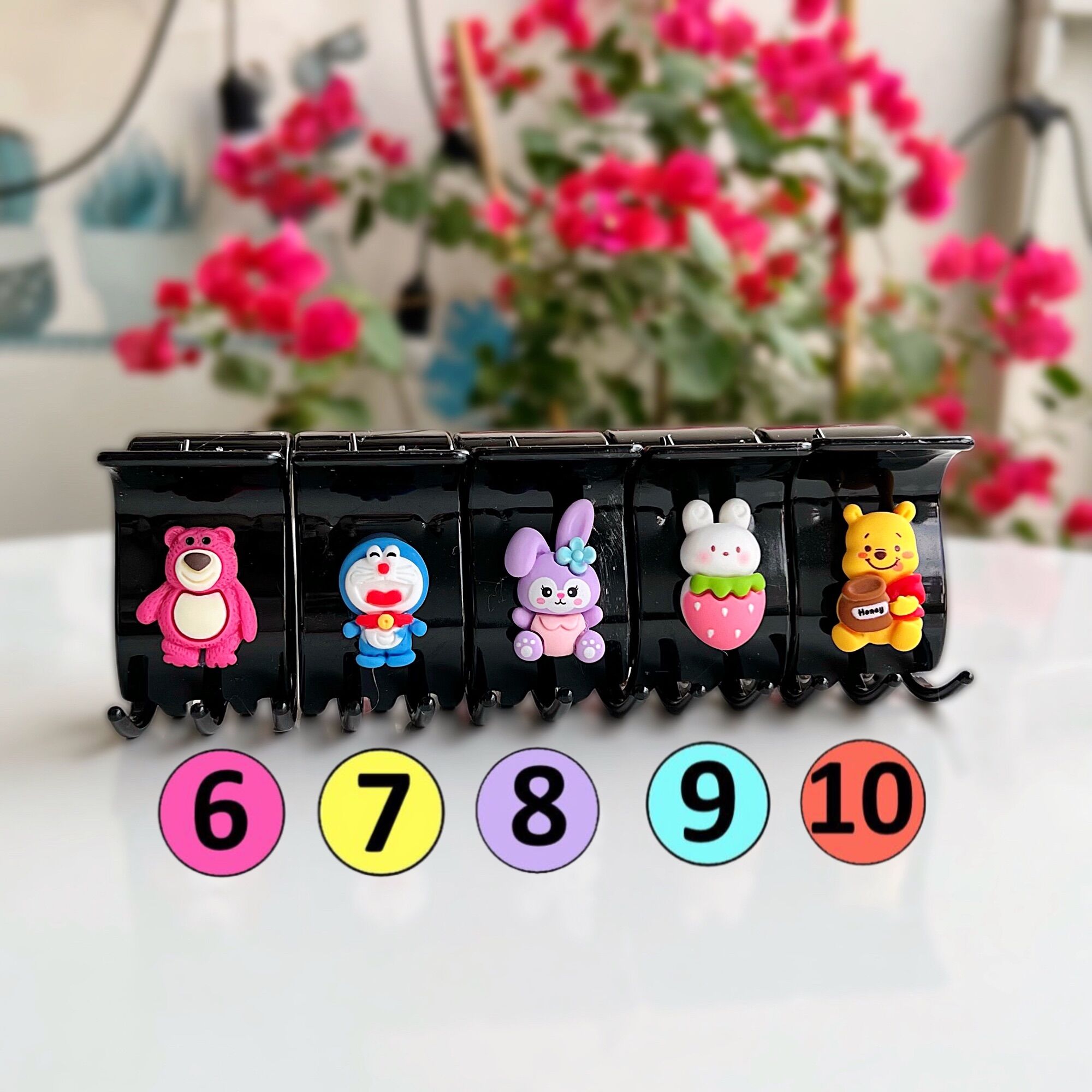 KẸP TÓC CÀNG CUA 5 RĂNG HOẠT HÌNH