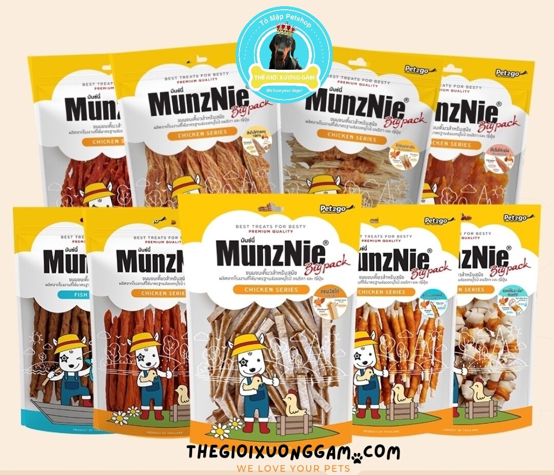[Mã PET20K giảm 20K đơn 250K] MUNZNIE ỨC GÀ PHI LÊ SẤY CHO CHÓ