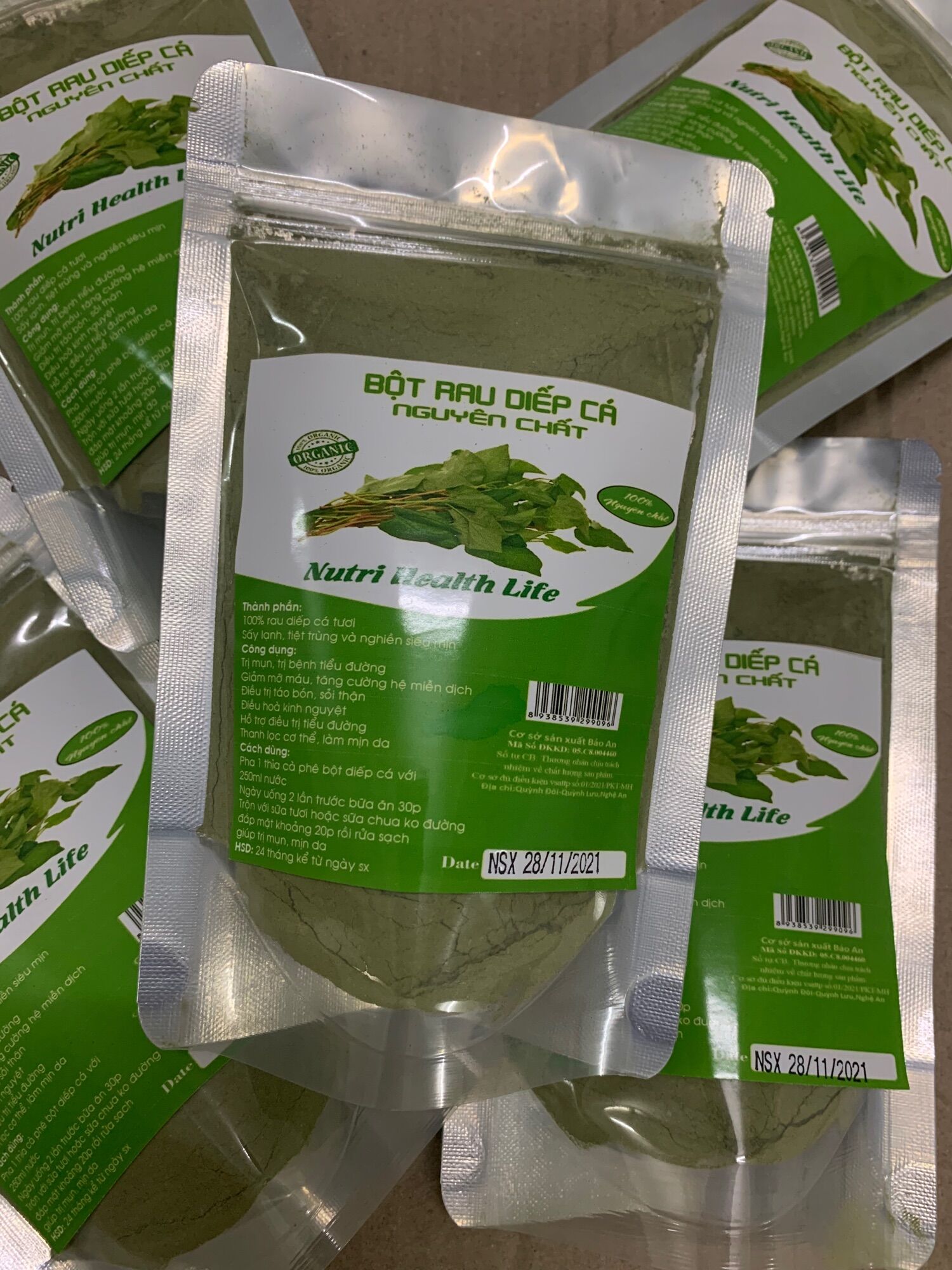 Bột diếp cá sấy lạnh gói 100g