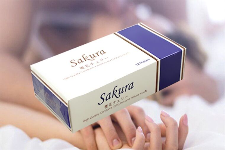 Bcs sakura nhật bản 12 cái siêu mỏng bôi trơn kéo dài