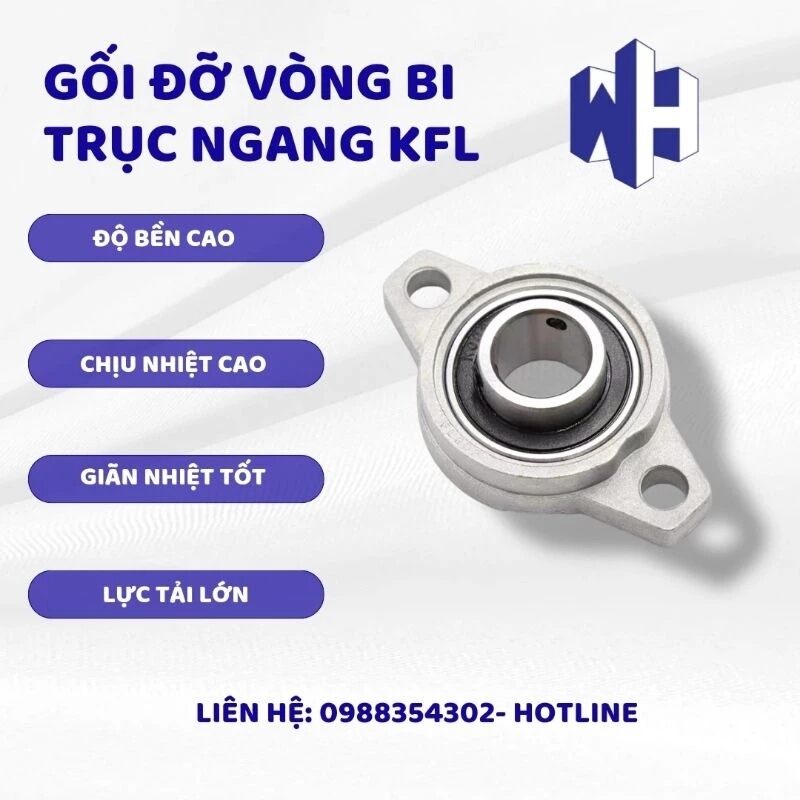 Gối đỡ vòng bi trục ngang KFL Giá 14,000 Đồng*Miễn phí vận chuyển