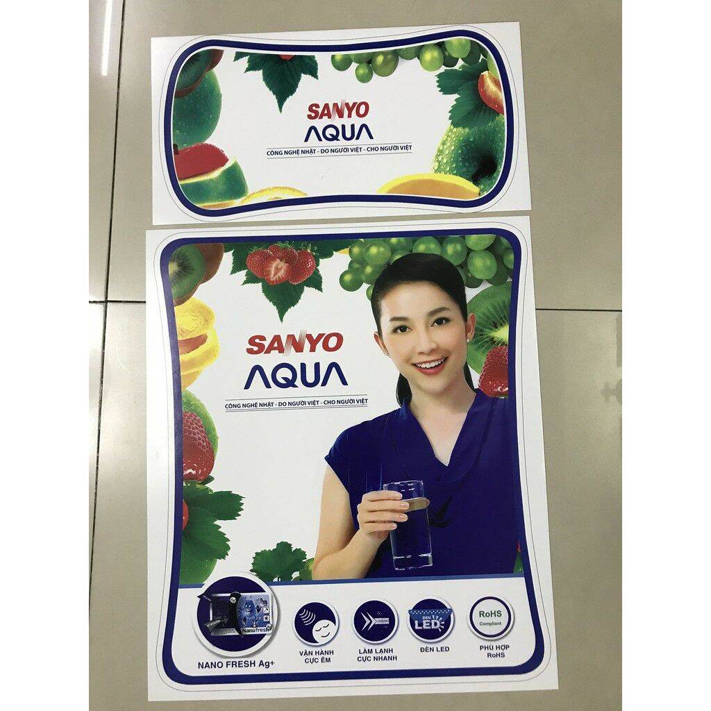 combo 5 tem dán tủ lạnh Sanyo