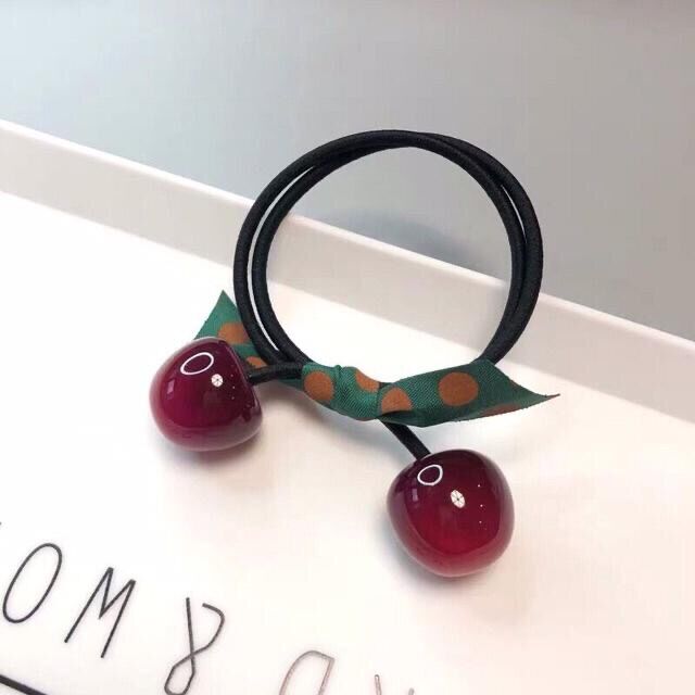 Dây cột tóc cherry cực xinh