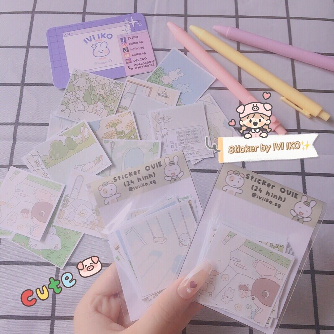 Set 24 sticker ouie | ivi iko