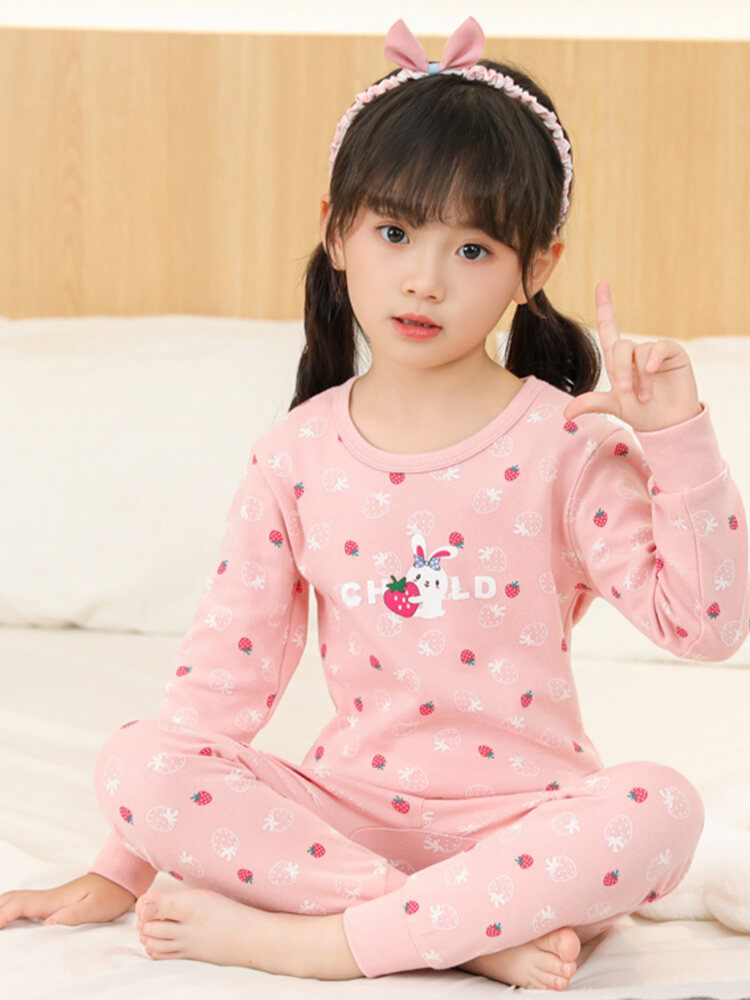 Đồ Ngủ Mẫu Mới Mùa Thu Đông Cho Bé Gái Giữ Ấm Cotton