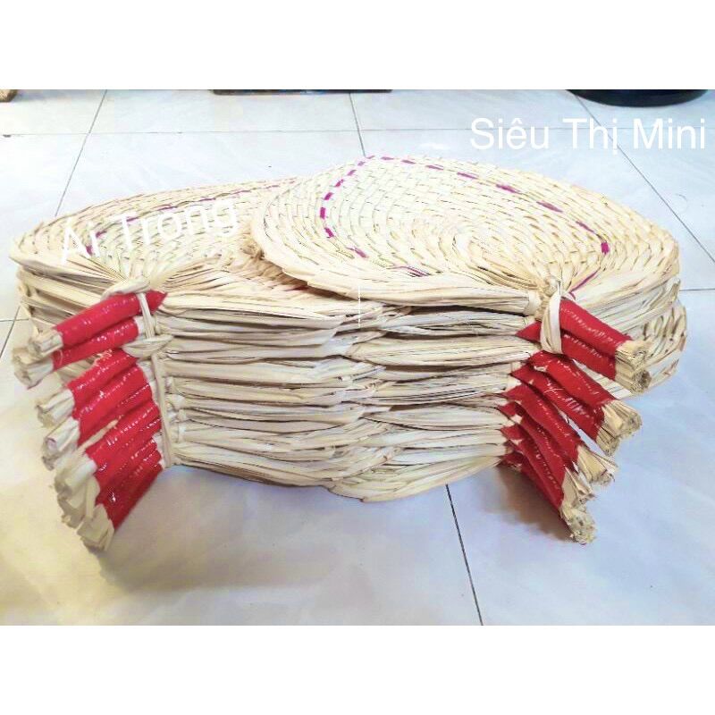 Quạt Nan Đan Lá Loại Dày Decor - Kích Thước Lá Quạt Lớn 31-35cm