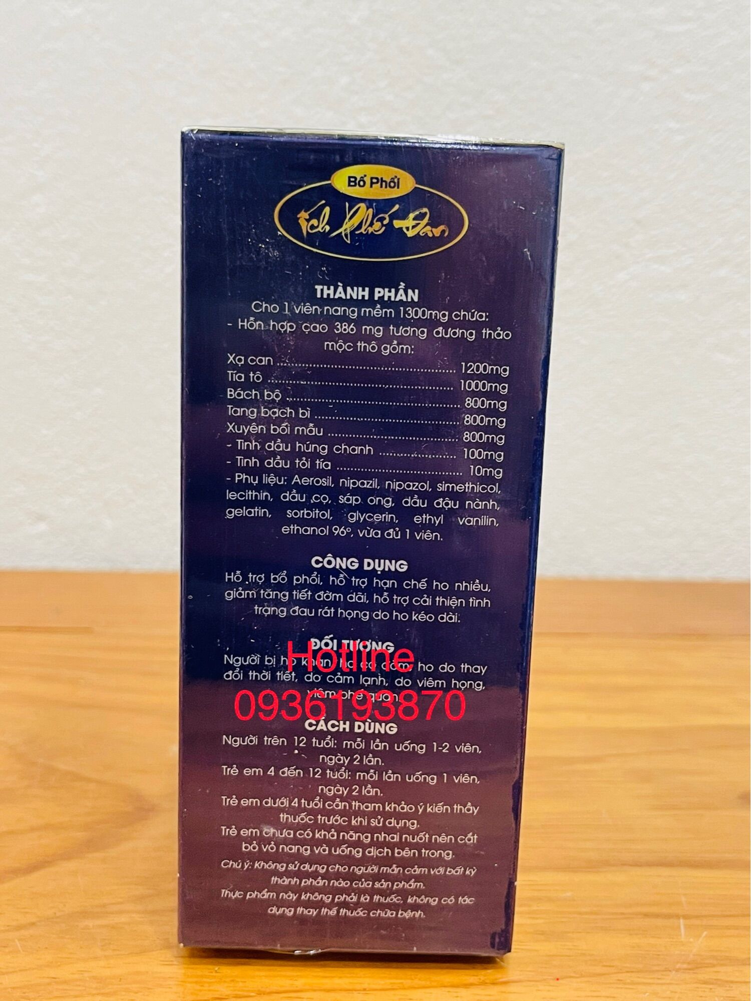 BỔ PHỔI ÍCH PHẾ ĐAN