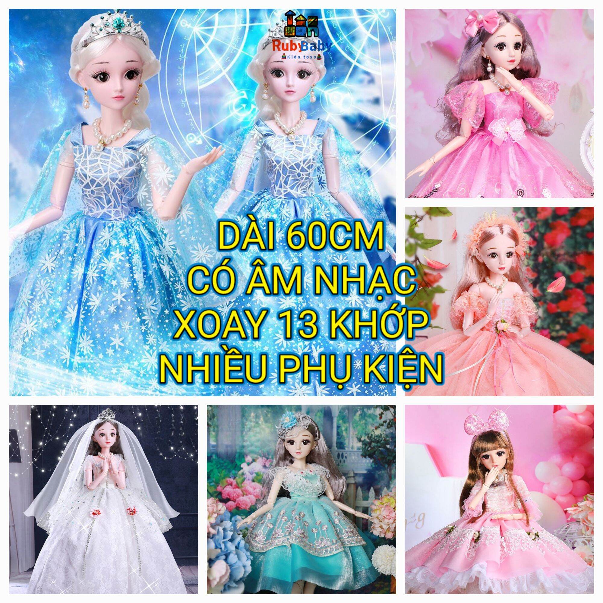Búp bê Barbie búp bê Elsa búp bê có khớp 60cm 50cm, búp bê cho bé gái, bộ đồ chơi búp bê đồ chơi