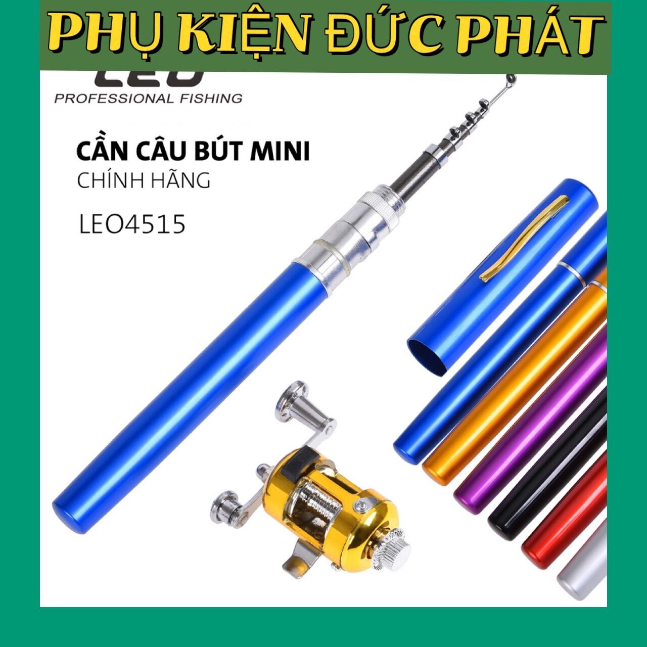 Cần câu cá hình bút bi nhỏ gọn tiện dụng