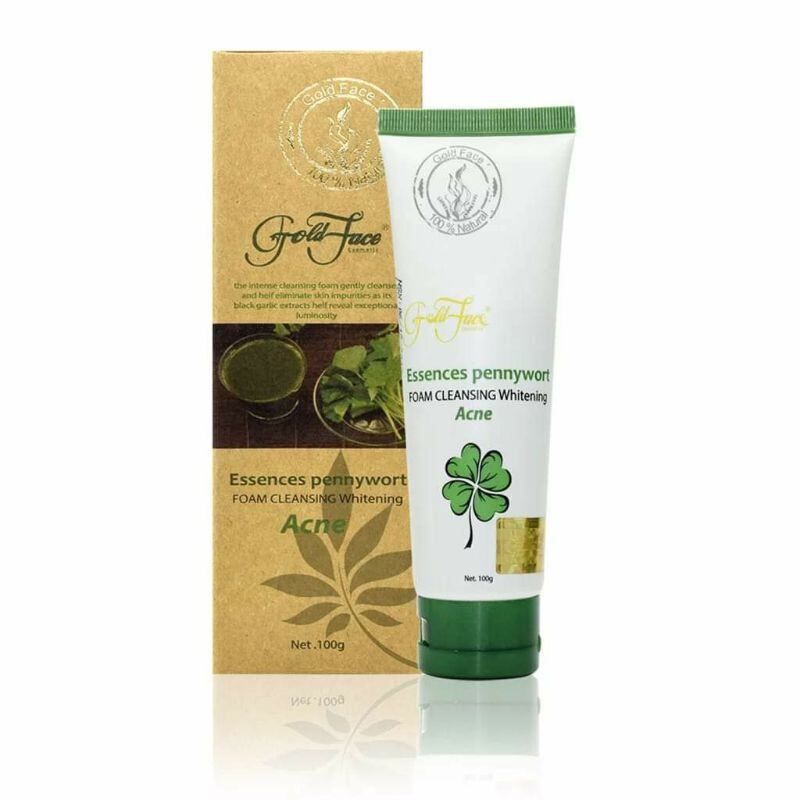 Sữa rửa mặt rau má trắng da ngừa mụn Goldface