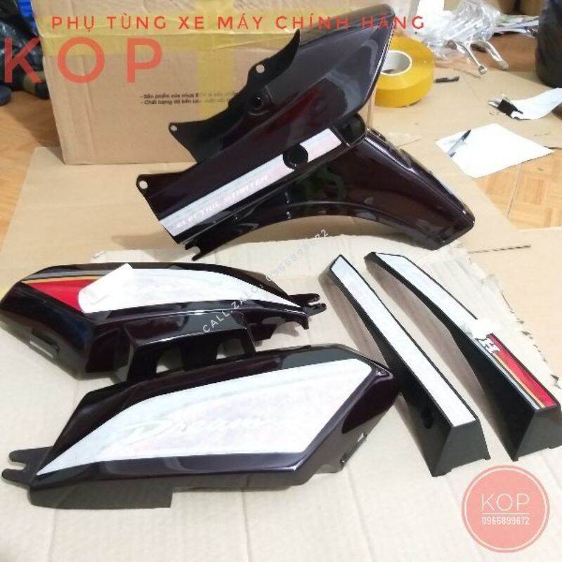 Tem thái lửa 3 lớp dán xe DREAM, Tặng tem thông số dream thái
