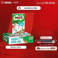 [SẢN PHẨM DATE 07.08] [FREESHIP TOÀN QUỐC] Sữa Lúa Mạch Nestle MILO với sữa A2 MỚI thùng 12 x 110ml (12x4x110ml)