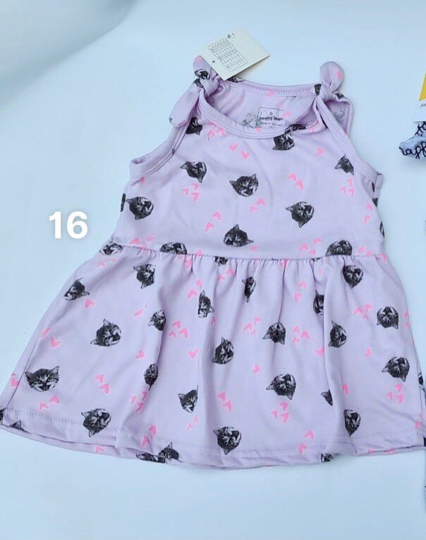 Đầm sát nách nơ vai Jumping Beans bé gái