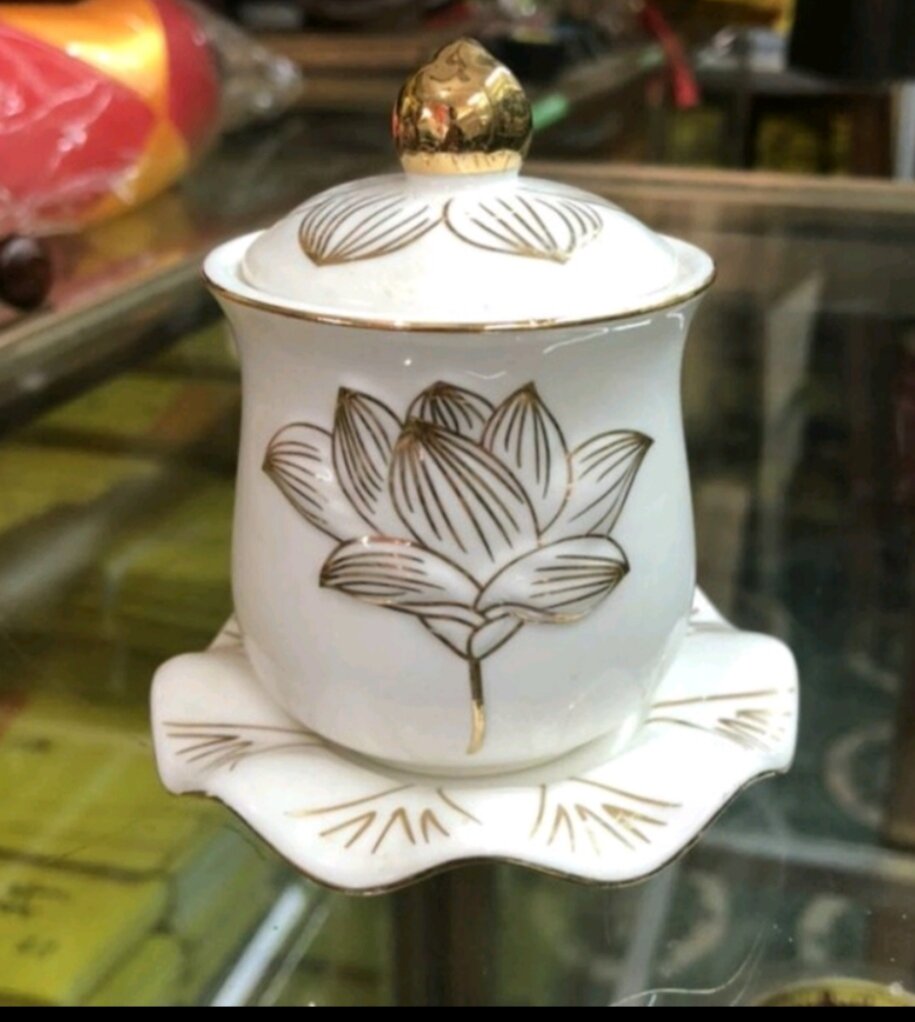 Bộ thờ cúng bạch ngọc sen