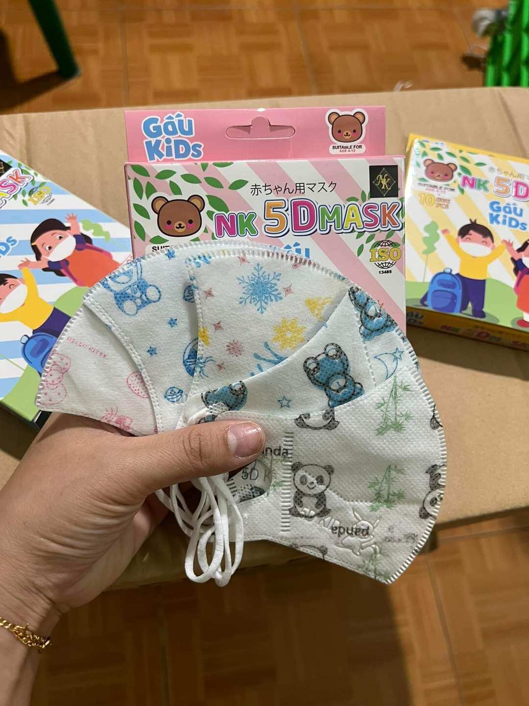 [ Hộp 10 chiếc ] Khẩu Trang Y Tế 5D mask trẻ em