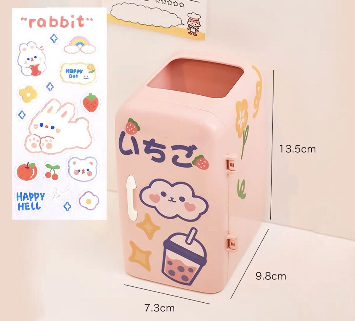 TỦ LẠNH MINI ĐỰNG BÚT TẶNG KÈM STICKER