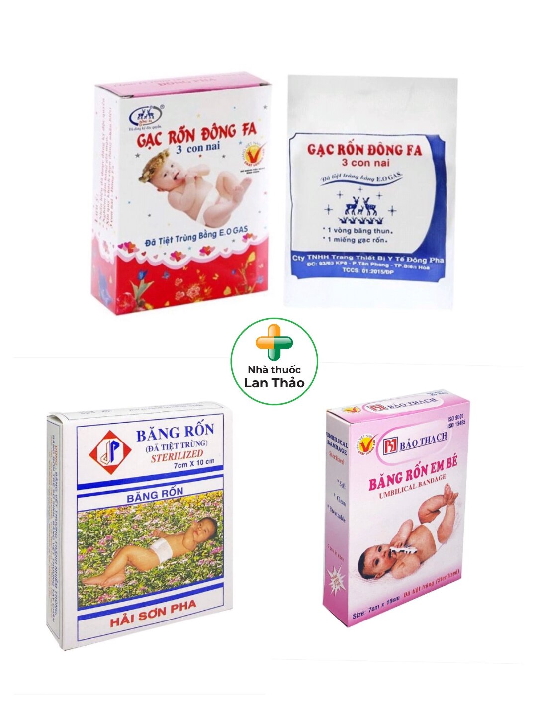 Băng rốn tiệt trùng cho bé hộp 3 cái