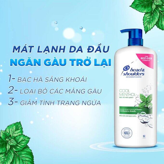 Dầu gội HEAD & SHOULDERS Bạc Hà 1,2L