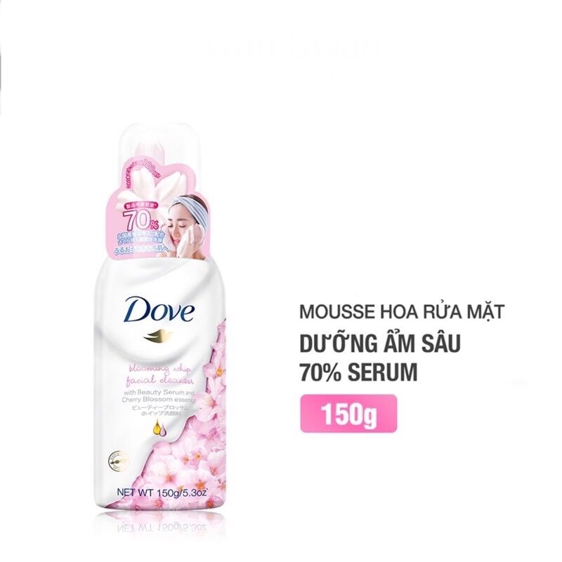 Sữa rửa mặt dạng bọt DOVE TINH CHẤT SERUM 160ml