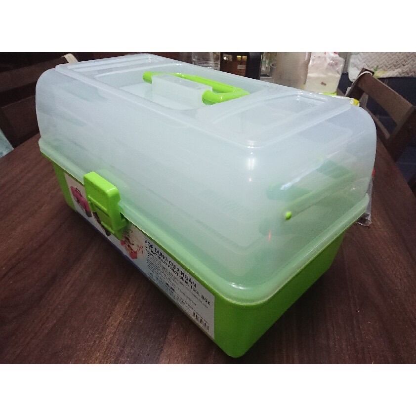 Cốp nhựa 3 tầng đựng nail