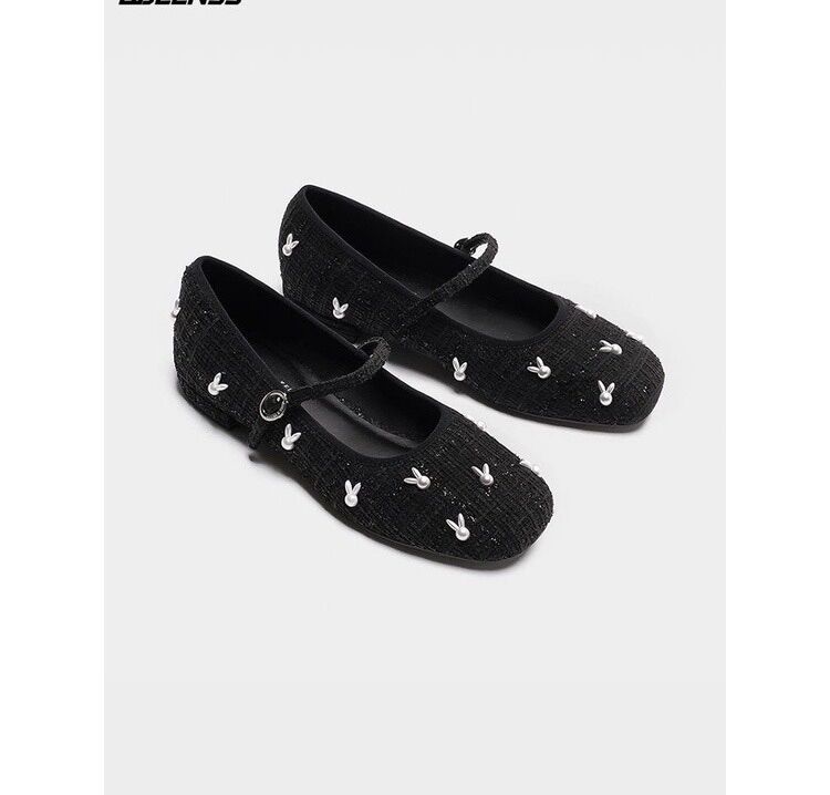 Giầy búp bê dạ thỏ cnk