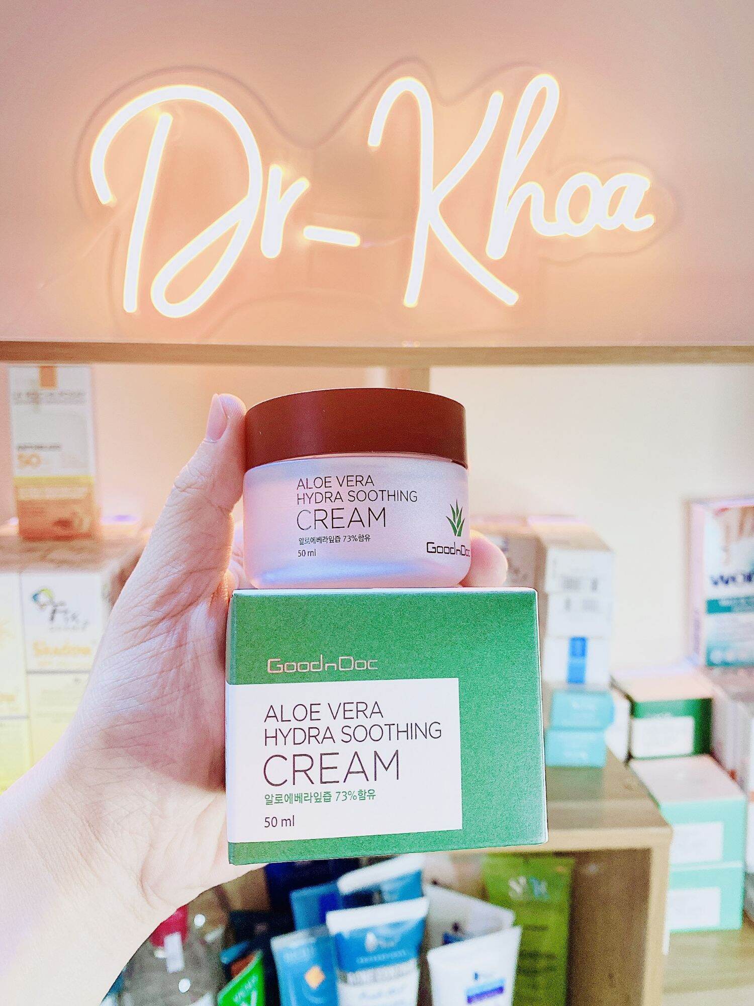Goodndoc aloe vera hydra soothing cream tái tạo da từ lô hội kem dưỡng cấp ẩm trắng sáng trẻ hóa