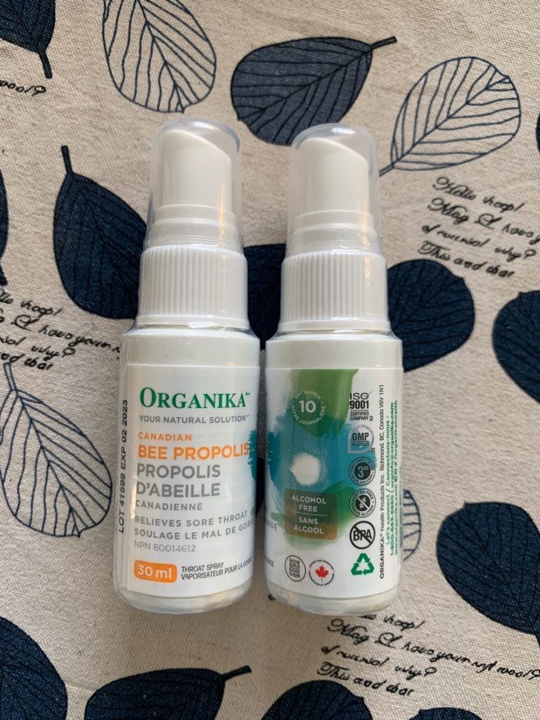 KEO ONG GIẢM ĐAU HỌNG ORGANIKA DẠNG XỊT - 30ML - CANADA
