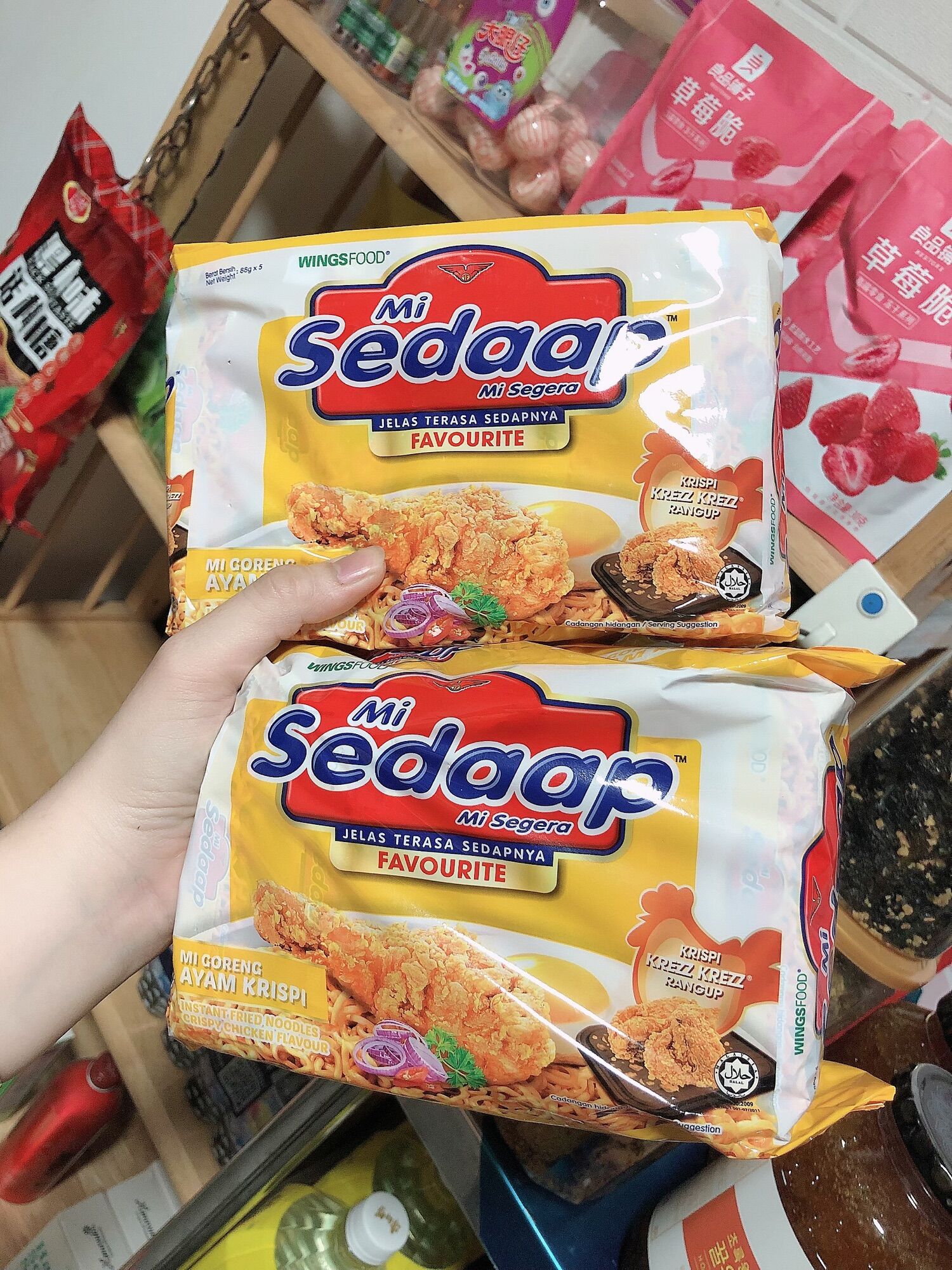 Mì trộn sedaap indo siêu cay vị gà (combo 5gói)
