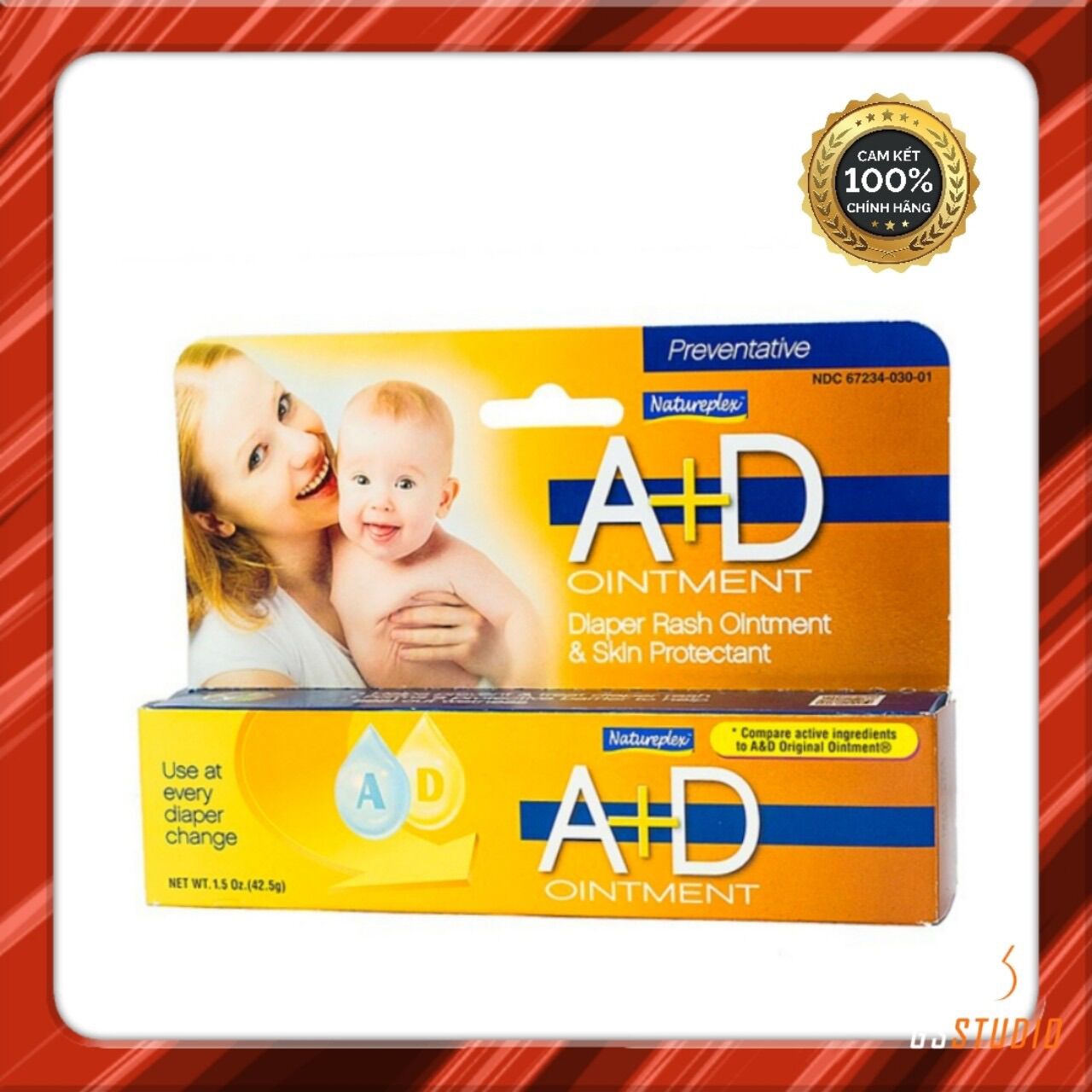 - kem chống hăm tã natureplex a&d ointment 42,5g diệu nhẹ nuôi dưỡng da bé
