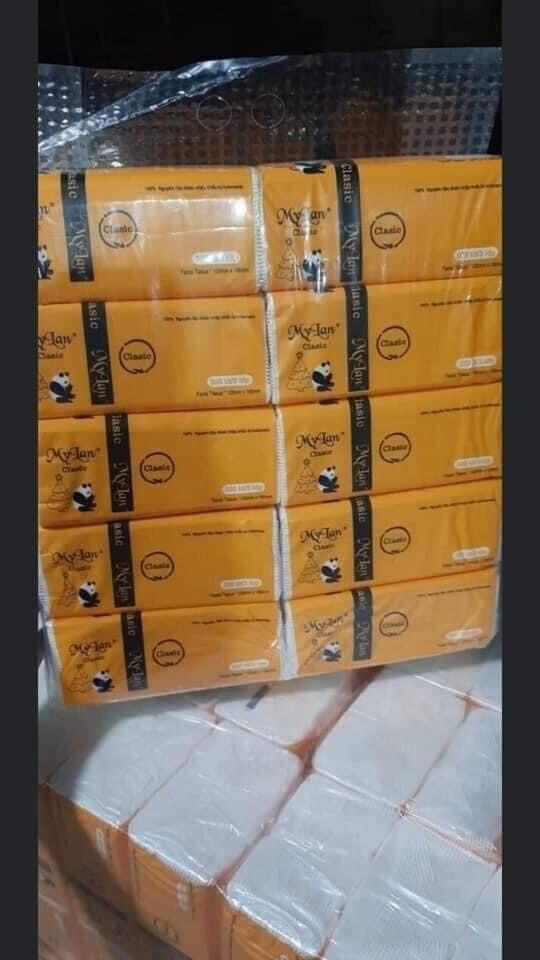 Bịch khăn giấy gấu trúc Mỹ Lan ( bịch 300 tờ 3 lớp)