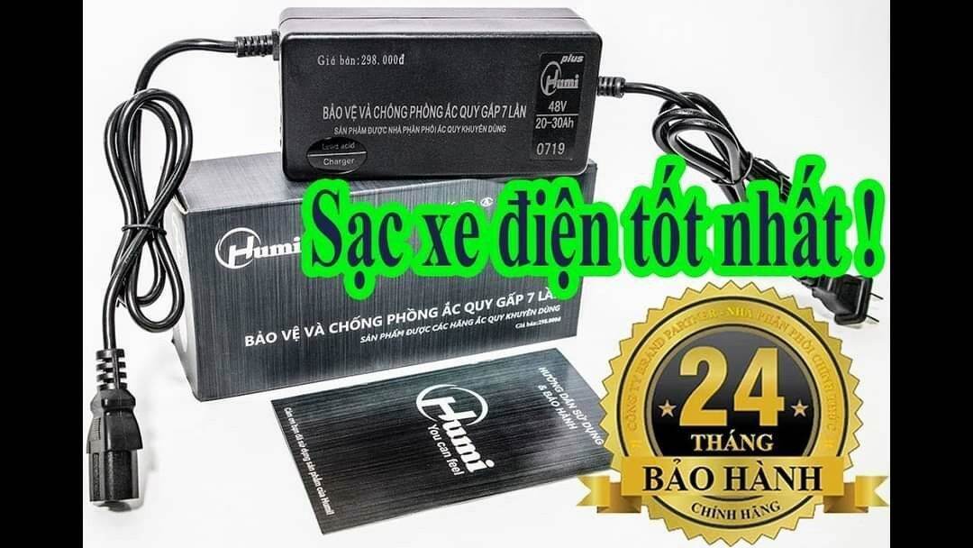 Sạc xe đạp điện humi 48v10-14ah chân rỗng