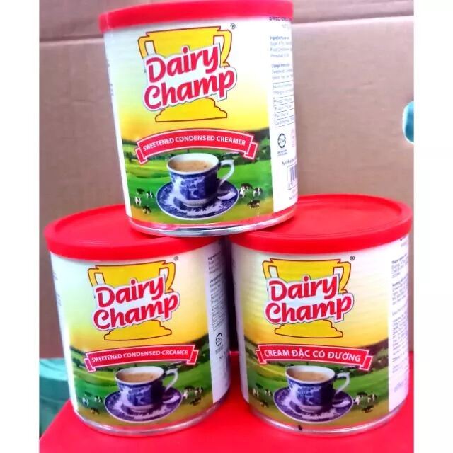 Combo 3 hộp  mỗi hộp 1kg sữa đặc có đường nguyên kem Dairy Champ Malaysia