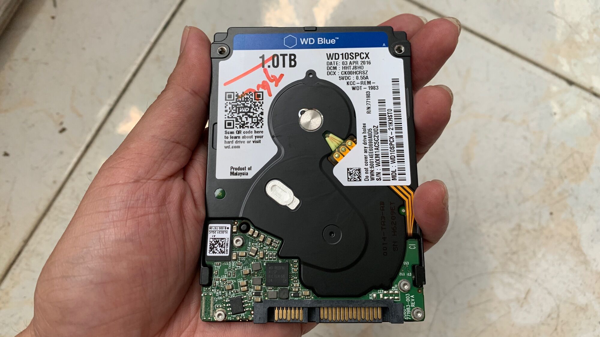 Ổ cứng HDD 1TB hàng zin bóc máy dùng cho Laptop, PC…
