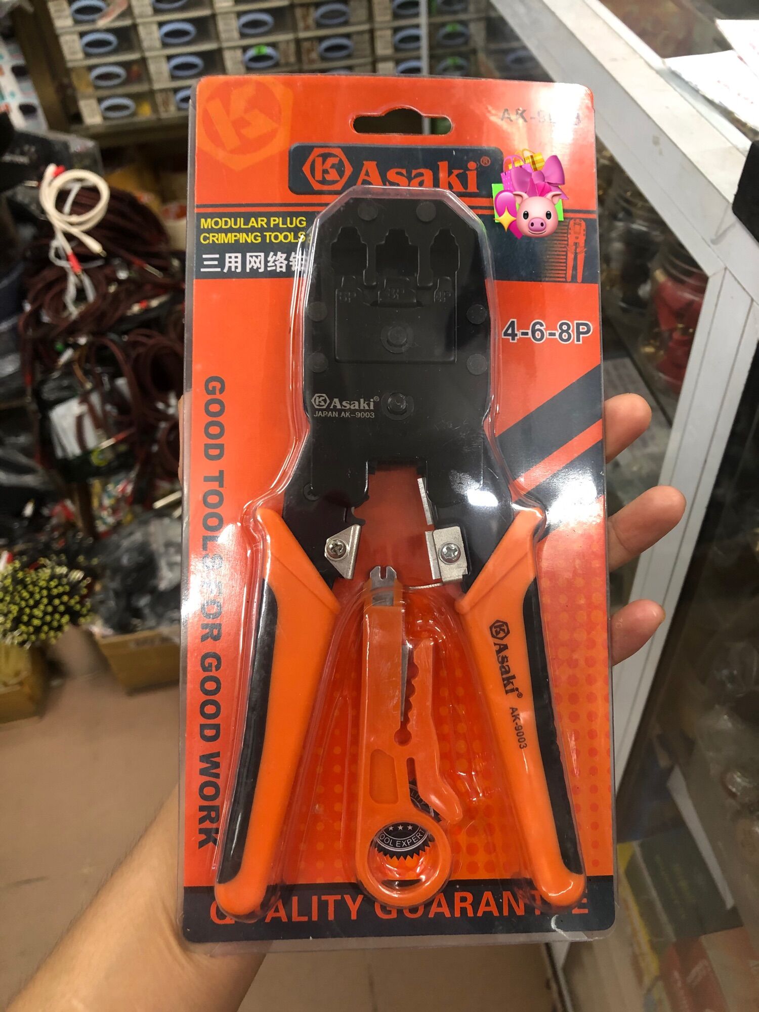 Kìm bấm mạng đa năng Asaki 9003