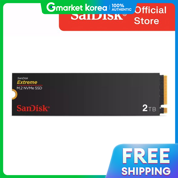 Sandisk | Sandisk Extreme Nvme Ssd M.2 2Tb Ssdx3N Pcie Gen4 5150Mb/S Giá 15,955,100 Đồng*Miễn phí vận chuyển