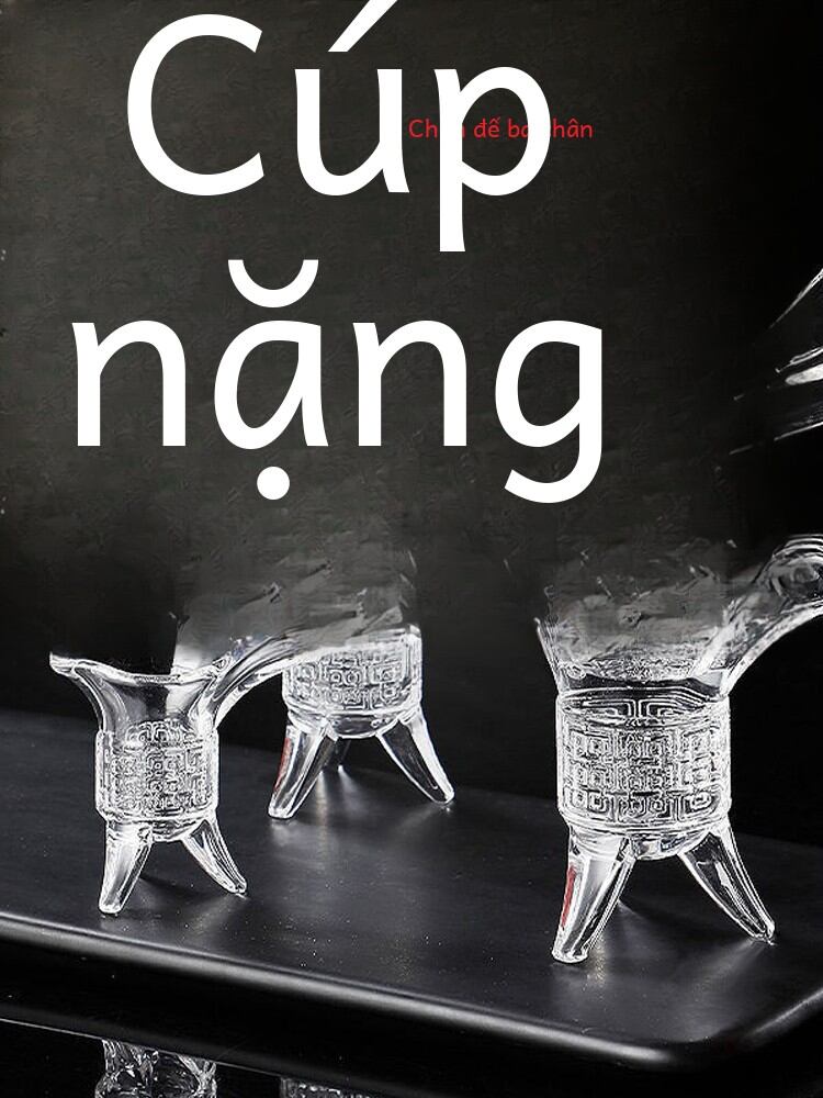 Cốc Đựng Rượu Vang Thủy Tinh Cổ Điển Sáng Tạo Cỡ Nhỏ Cốc Đựng Rượu Mạnh Kiểu Hoàng Đế Cổ Đại Dùng Tại Nhà Cốc Đựng Rượu Mạnh